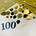 Age to Celebrate Card - 100 - Gold Balloons