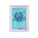 Mini Notecard Pack (6 Cards) - Blue Willow - Floral Envelope