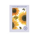 Mini Notecard Pack (6 Cards) - Beautiful Blooms - Sunflowers
