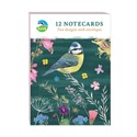 RSPB Beyond The Hedgerow Stationery - A6 Notecard Pack (12 Cards) - Birds in the Garden