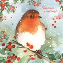 [Pre-Order] Charity Christmas Card Pack - Watercolour Robin