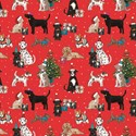[Pre-Order] Christmas Wrap & Tags - Dogs Around the Tree (5 Sheets & 5 Tags)