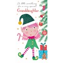 [Pre-Order] Christmas Card (Single) - Money Wallet - Granddaughter - Elf With Pink Hair