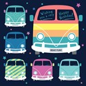 [Pre-Order] Pattern Happy Card Collection - Campervans