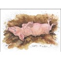 Alisons Animals Card - Happy as a pig in ? (Splimple - 150x210mm)