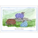 Alisons Animals Card - How tartan is grown (Splimple - 150x210mm)