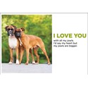 Barking at the Moon Card - I love you with all my jowls (Splimple)