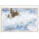 Alisons Animals Card - Springer in the rain (Splimple - 150x210mm)