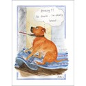 Alisons Animals Card - Bracing? No thanks! (Splimple - 150x210mm)