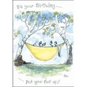Alisons Animals Card - Put your feet up (Splimple - 150x210mm)