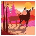 Pink Pig Card Collection - Dusk - Stags