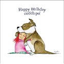 Red and Howling Card - Happy birthday cuddlepot (Splimple)