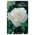 Sympathy Card - White Floral