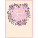 Thank You Card - Floral Circle