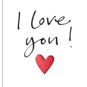 Valentines Day Card - I Love You (Open)