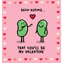 Valentines Day Card - Bean Hoping (Open)