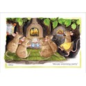 Alisons Animals Card - Mouse warming party (Splimple - 150x210mm)