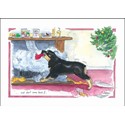 XMAS CARD - Alisons Animals - Seeing off Santa (Splimple - 150x210mm)