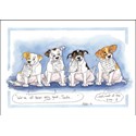XMAS CARD - Alisons Animals - We've all been very good (Splimple - 150x210mm)