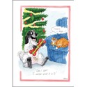 XMAS CARD - Alisons Animals - Ooh - I wonder what it is? (Splimple - 150x210mm)