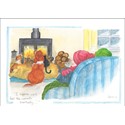 XMAS CARD - Alisons Animals - We'll feel the warmth eventually (Splimple - 150x210mm)