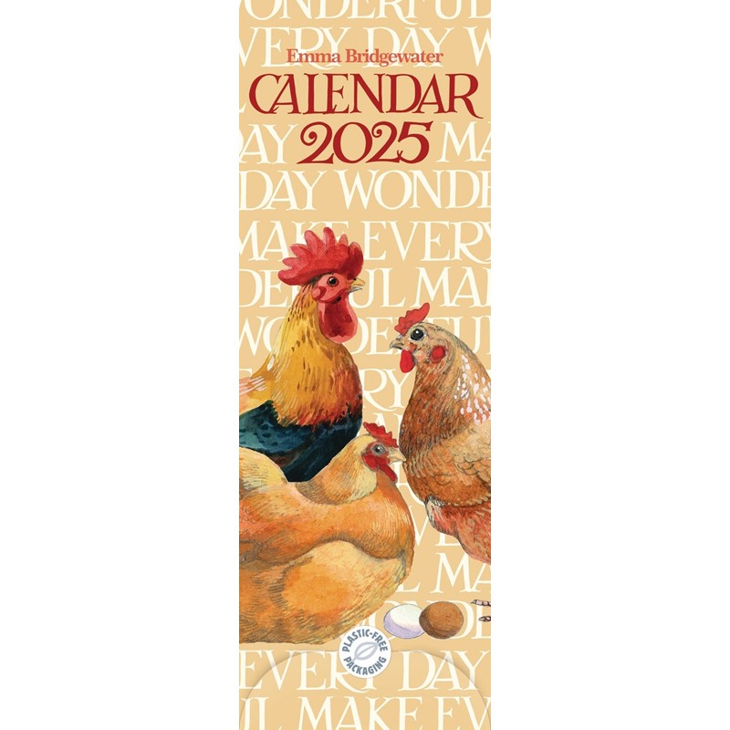 Emma Bridgewater Rise & Shine Slim Calendar 2025 (PFP)
