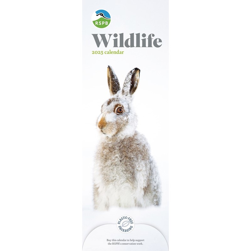 RSPB Wildlife Slim Calendar 2025 (PFP)