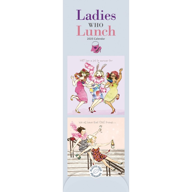 Ladies Who Lunch Slim Calendar 2025 (PFP)