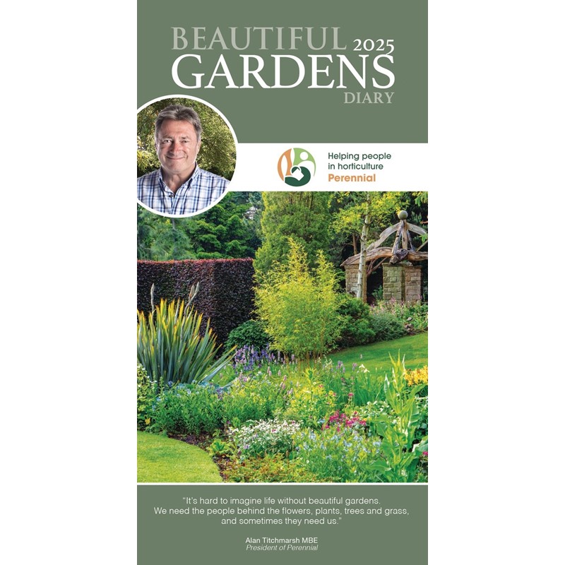 Beautiful Gardens Alan Titchmarsh Slim Diary 2025 (PFP)