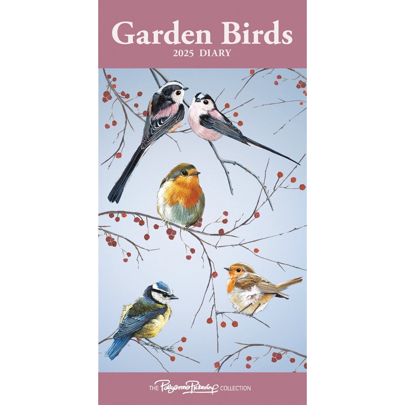 Garden Birds by Pollyanna Slim Diary 2025 (PFP)