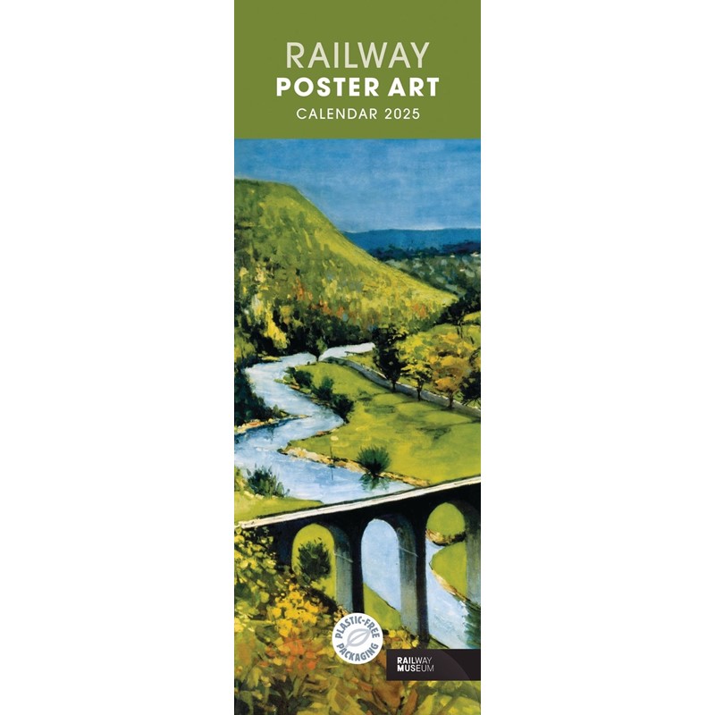 Railway Poster Art NRM Slim Calendar 2025 (PFP)