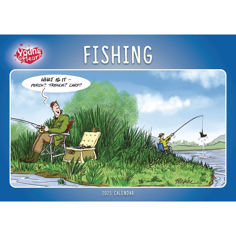 Fishing, Young At Heart A4 Calendar 2025