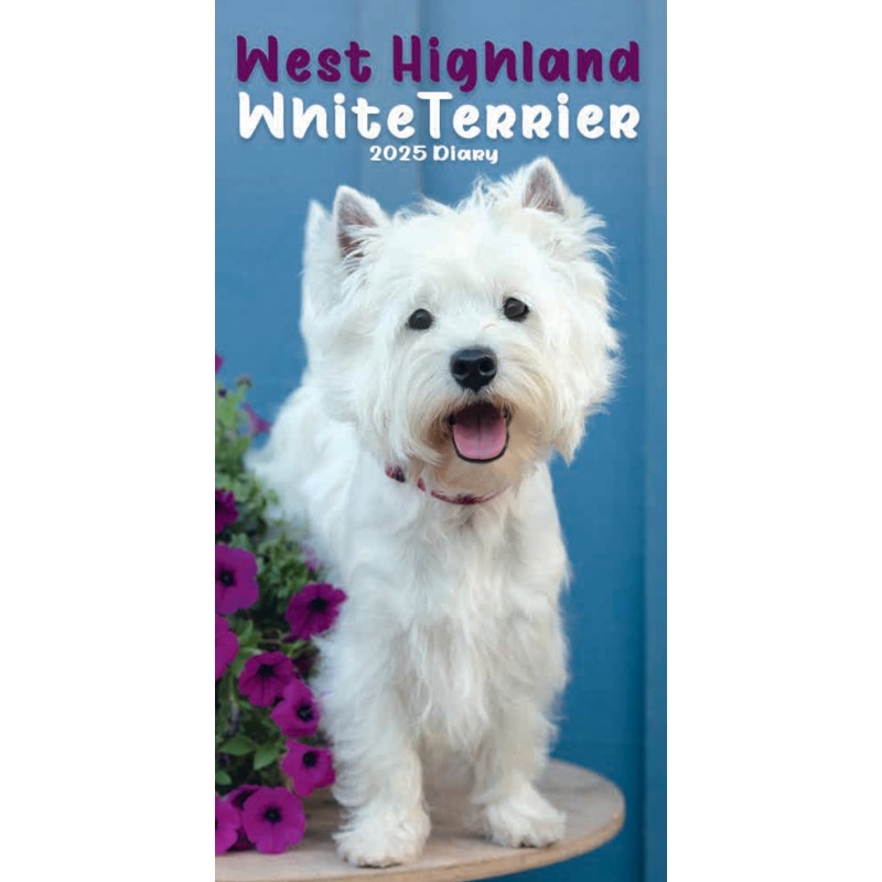 West Highland White Terriers Slim Diary 2025 (PFP)