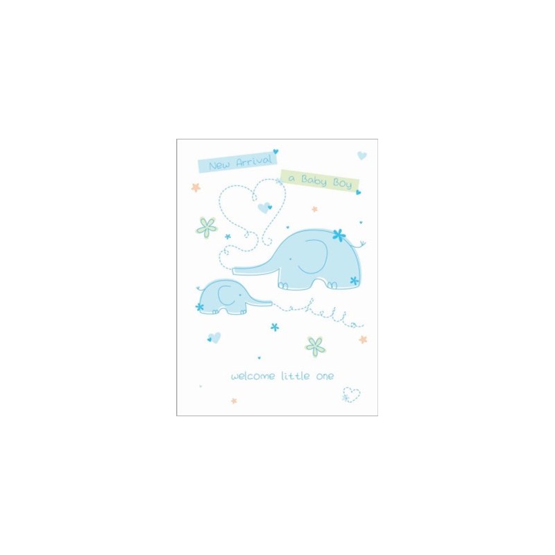 New Baby Card - Little Boy (Baby Boy)
