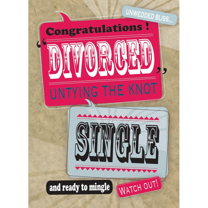 Divorce Card - Untying The Knot