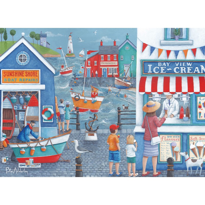 Peter Adderley Card - Seaside Ice Creams