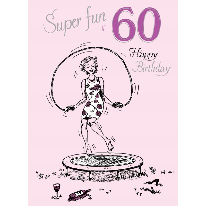 Young At Heart Card - 60 Female - Trampoline Fun