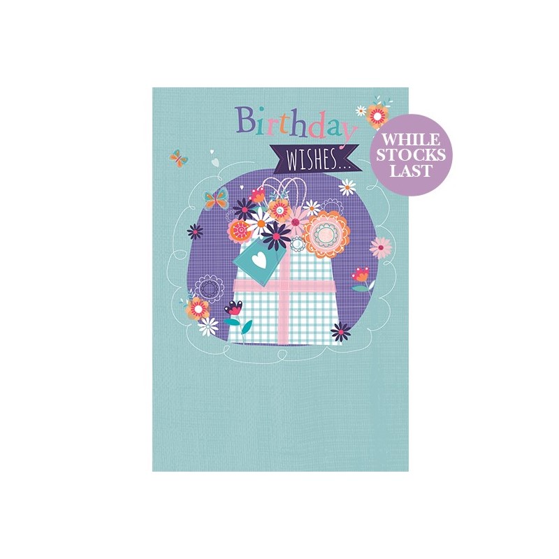 Dinkies Mini Card - Floral Gift Bag