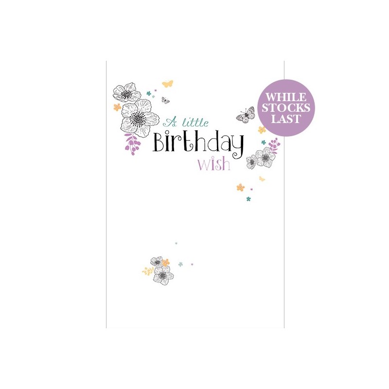 Dinkies Mini Card - Birthday Wish