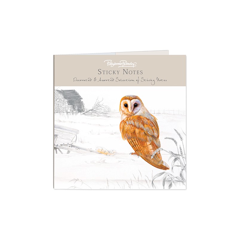 Pollyanna Pickering Stationery - Sticky Notes Selection (Barn Owl)