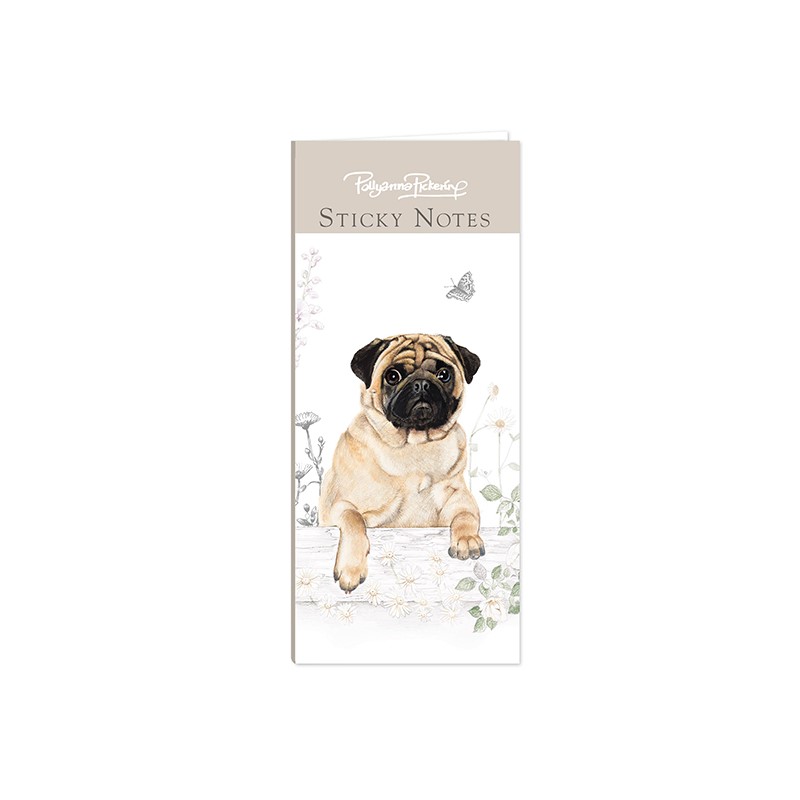 Pollyanna Pickering Stationery - Mini Sticky Notes Selection (Pug)