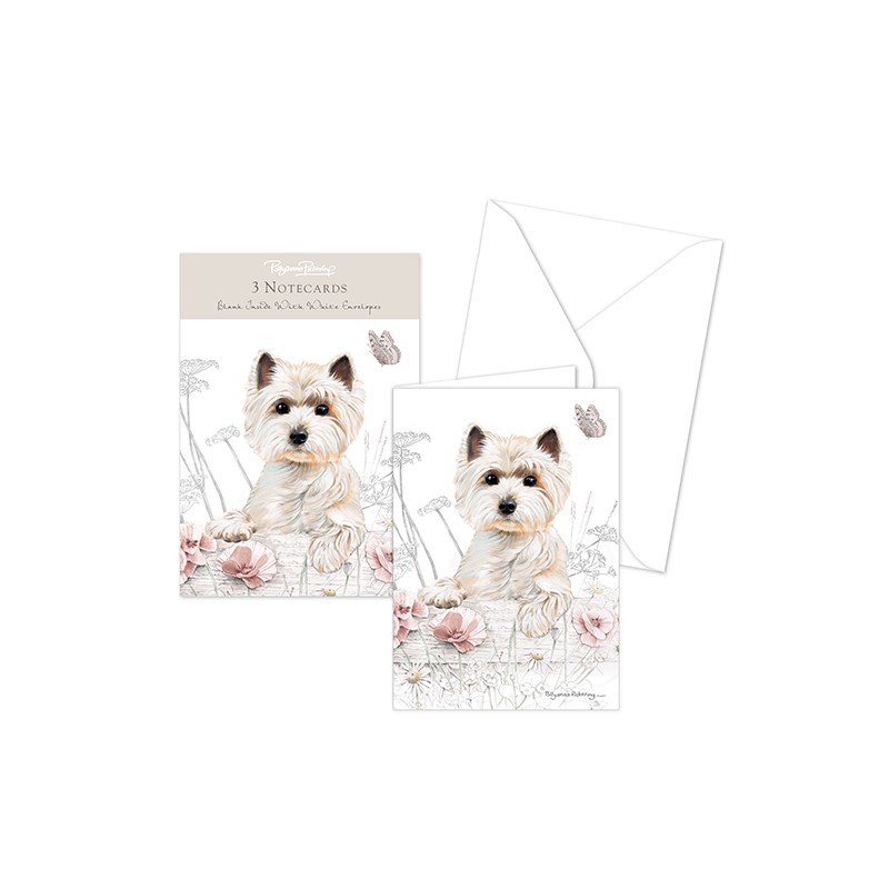 Pollyanna Pickering Stationery - Notecard Pack - West Highland Terrier