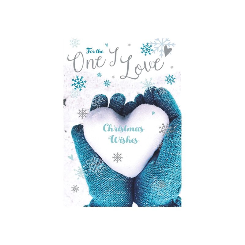 Christmas Card (Single) - One I Love 'Heart Shaped Snowball'