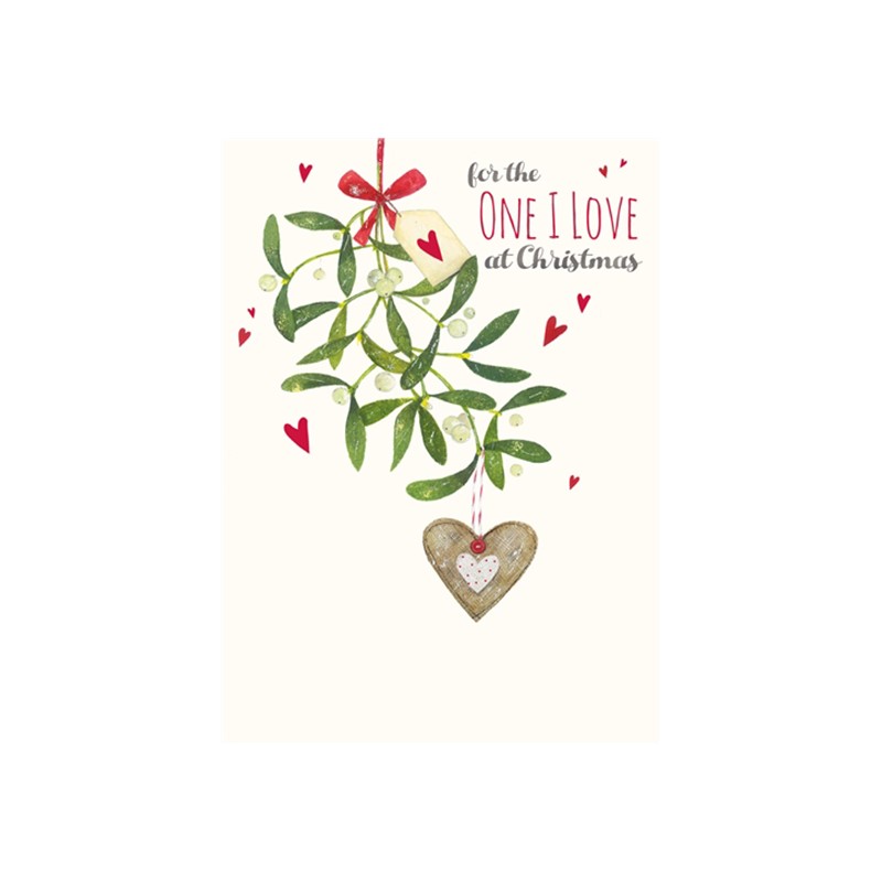 Christmas Card (Single) - One I Love 'Mistletoe Heart'