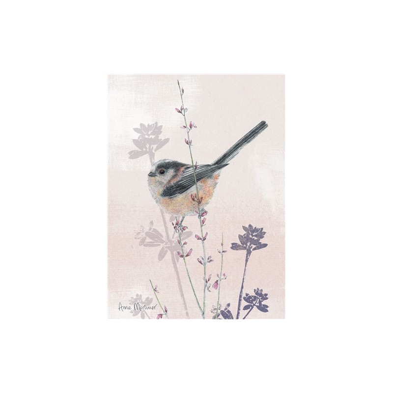 RSPB Card - In the Flowers - Longtail Tit