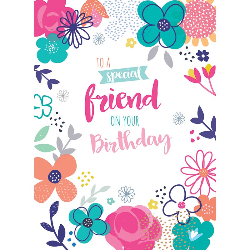 Family Circle Card - Floral (Friend)