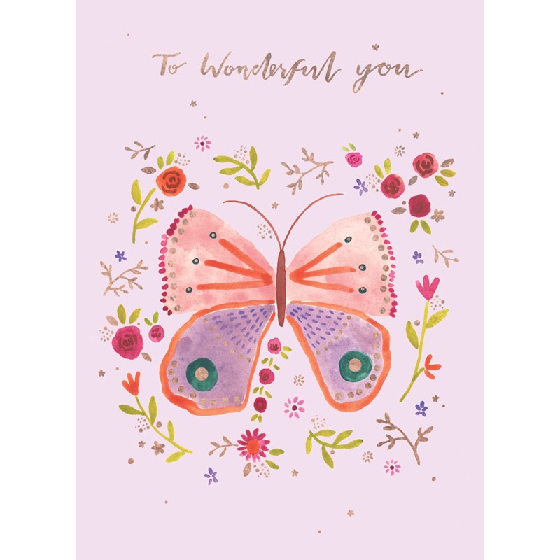 Marie Curie Happy Days Card Collection - Wonderful Butterfly