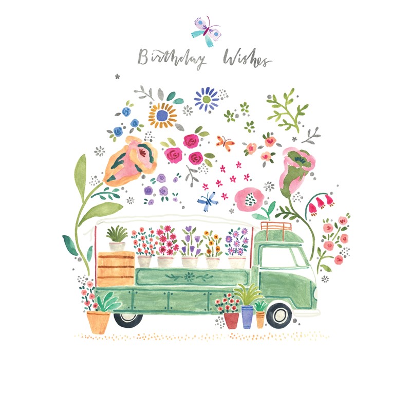 Marie Curie Happy Days Card Collection - Flower Truck