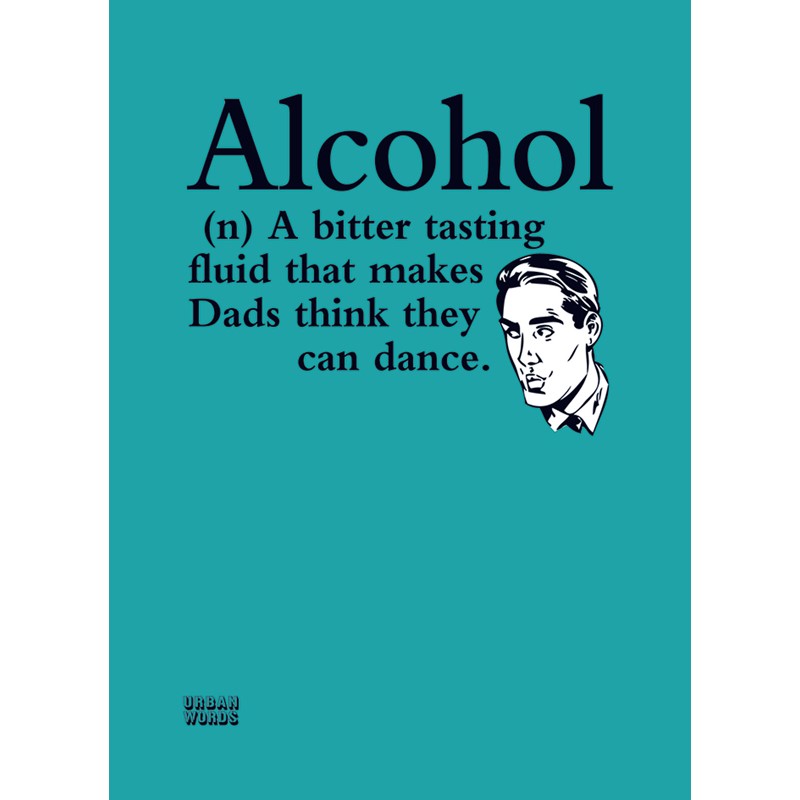 Urban Words Card Collection - Alcohol Dancing