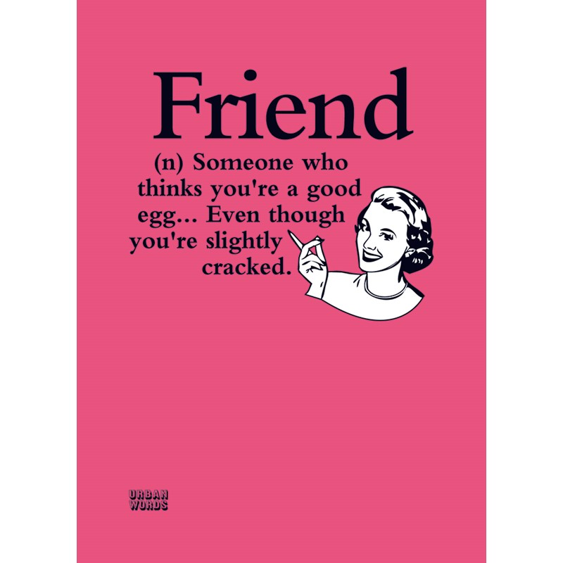 Urban Words Card Collection - Friends Cracked